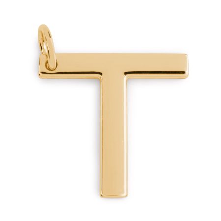 подвеска большая буква T EKONIKA (EN-T-big-gold-UNI) #1