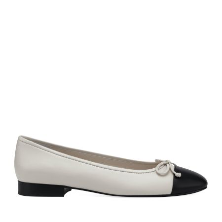 женские балетки EKONIKA PREMIUM (PM00766CN-03-white-black-25S) #1