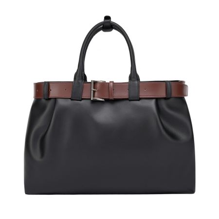 женский шоппер и ремень (комплект) EKONIKA (EN39474-black-browny-24W) #1