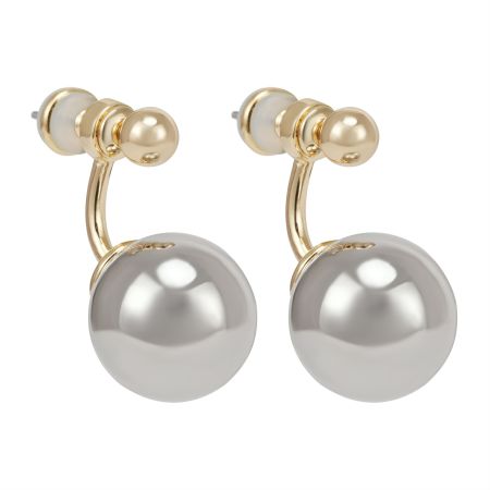 женские серьги EKONIKA (EN49917-silver-gold-25S) #1