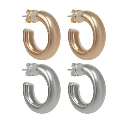 женские серьги EKONIKA (EN49401-silver-gold-25S) #1