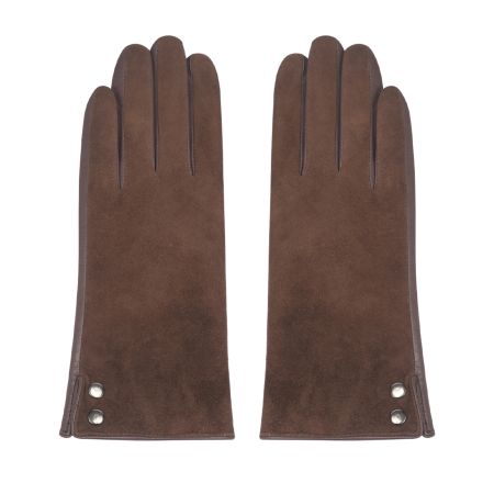 женские перчатки EKONIKA PREMIUM (PM33415-brown-24W) #1