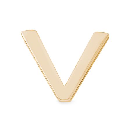 подвеска маленькая буква V EKONIKA (EN-V-small-gold-UNI) #1