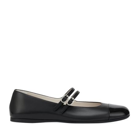 женские балетки Мэри Джейн EKONIKA PREMIUM (PM01090CN-03-black-25S) #1