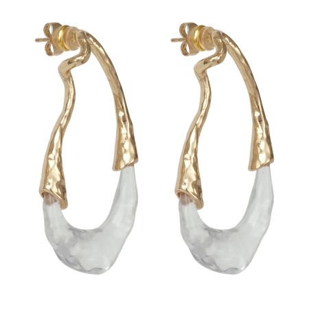женские серьги EKONIKA (EN49493-gold-transparent-25S) #1