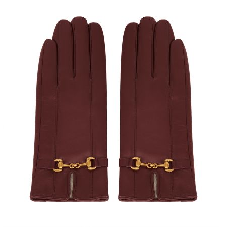 женские перчатки EKONIKA PREMIUM (PM33130-2-merlot-25W) #1