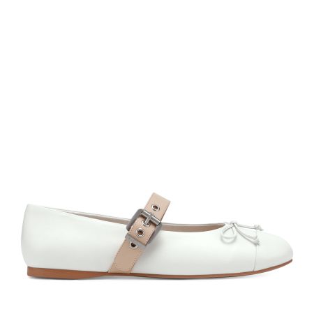 женские балетки Мэри Джейн EKONIKA (EN01141CN-01-white-25S) #1
