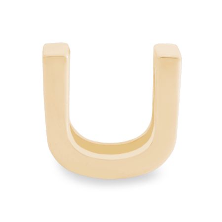 подвеска маленькая буква U EKONIKA (EN-U-small-gold-UNI) #1
