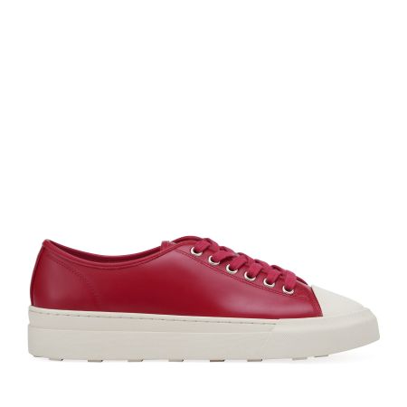 женские летние кеды EKONIKA PREMIUM (PM00795CN-01-red-white-25S) #1