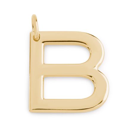 подвеска большая буква B EKONIKA (EN-B-big-gold-UNI) #1