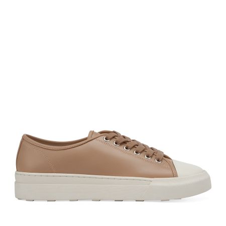 женские летние кеды EKONIKA PREMIUM (PM00795CN-01-beige-white-25S) #1