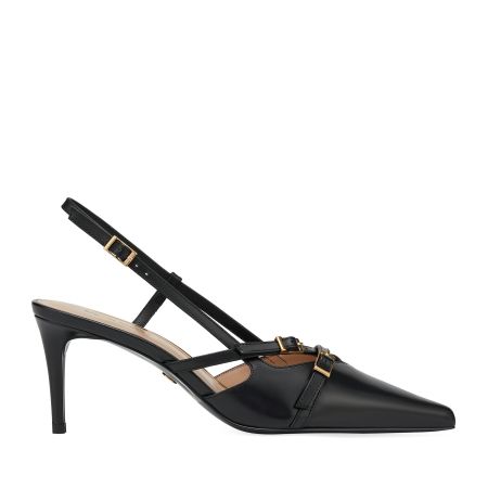женские туфли слингбэки EKONIKA PREMIUM (PM01088CN-01-1-black-25S) #1