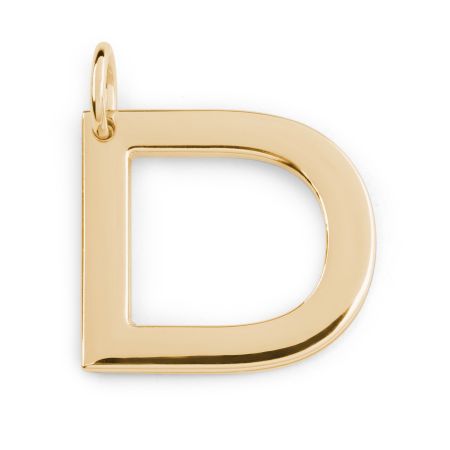 подвеска большая буква D EKONIKA (EN-D-big-gold-UNI) #1