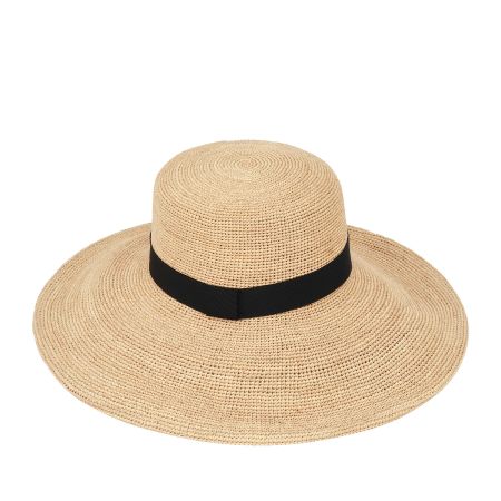 женская плетеная шляпа EKONIKA (EN45156-01-beige-black-25S) #1