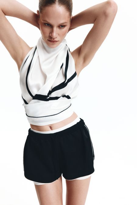 женский платок EKONIKA × LAVARICE (LA44737-seashell-black-26S) #4