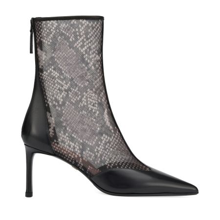 женские демисезонные ботильоны EKONIKA PREMIUM (PM00793CN-26-black-snake-25S) #1