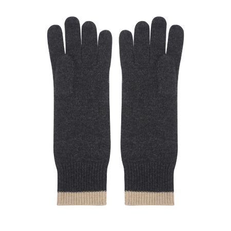 женские перчатки EKONIKA PREMIUM (PM33326-dk.grey-beige-24W) #1