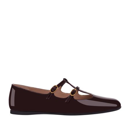 женские балетки Мэри Джейн EKONIKA PREMIUM (PM01090CN-07-russet-25S) #1
