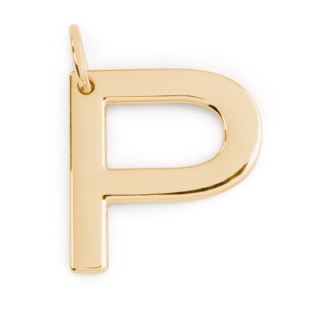 подвеска большая буква P EKONIKA (EN-P-big-gold-UNI) #1
