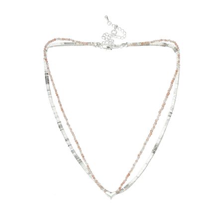 женские колье (набор 2 шт.) EKONIKA (EN41556-pink-silver-25S) #1