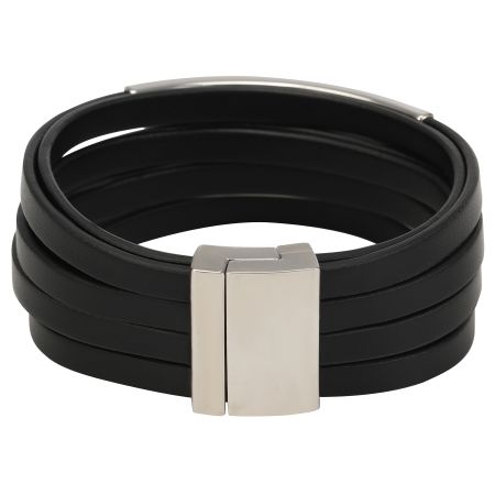 женский браслет EKONIKA (EN40715-black-silver-22L) #1