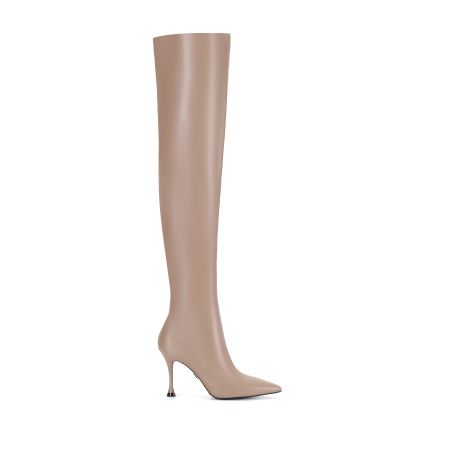 женские демисезонные ботфорты EKONIKA PREMIUM (PM00001CN-23-02-dk.beige-22Z) #1