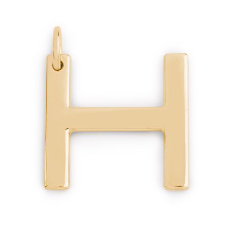 подвеска большая буква H EKONIKA (EN-H-big-gold-UNI) #1