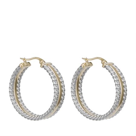 женские серьги EKONIKA PREMIUM (PM49694-silver-gold-25W) #1
