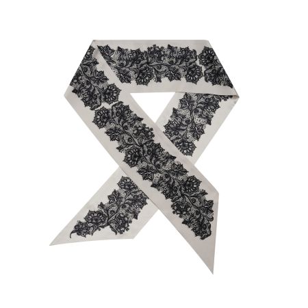 женский шарф EKONIKA PREMIUM (PM44656-off.white-black-25S) #1