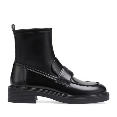 женские демисезонные лоферы EKONIKA (EN01013CN-21-black-24W) #1