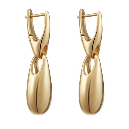 женские серьги EKONIKA PREMIUM (PM49542-gold-25S) #1