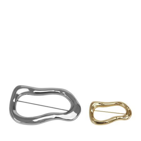 женские броши (набор 2 шт.) EKONIKA (EN42683-silver-gold-25W) #1
