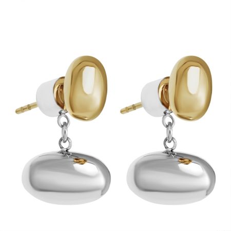 женские серьги EKONIKA PREMIUM (PM49292-silver-gold-25W) #1