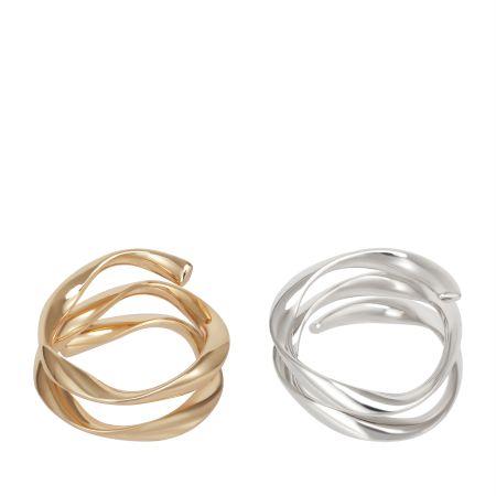 женские кольца (набор 2 шт.) EKONIKA (EN47607-silver-gold-25S) #1