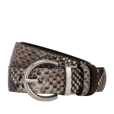 женский ремень EKONIKA PREMIUM (PM32537-mocca-snake-25S) #1