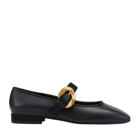 женские балетки Мэри Джейн EKONIKA PREMIUM (PM00705CN-02-black-25S) #1
