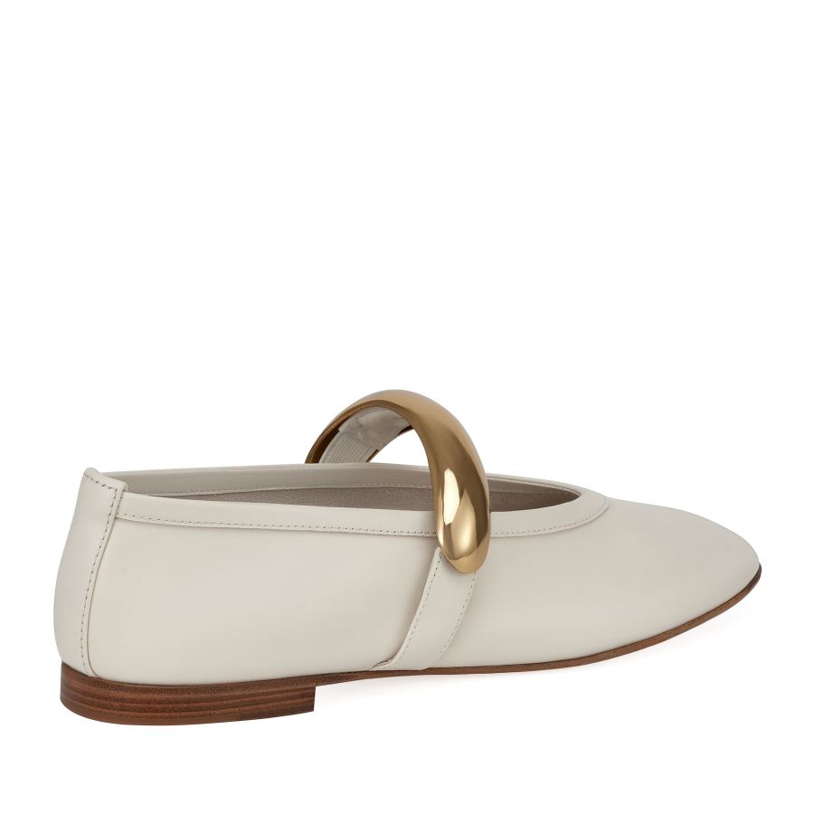 женские балетки Мэри Джейн EKONIKA PREMIUM PM00814CN-06-off.white-25S, фото 5