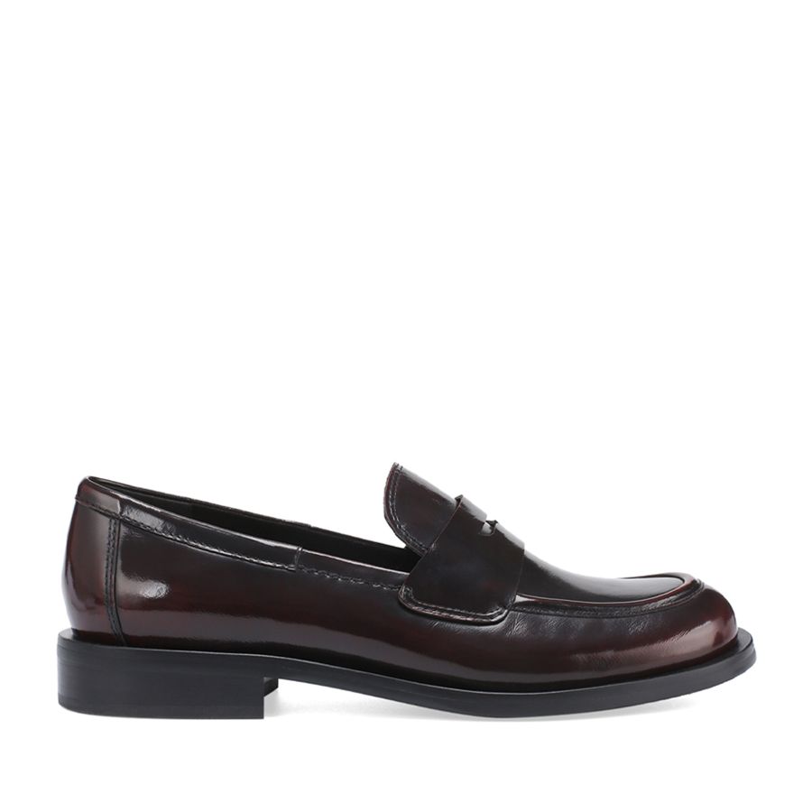 женские демисезонные лоферы EKONIKA EN00922CN-01-dk.bordo-24W, фото 1