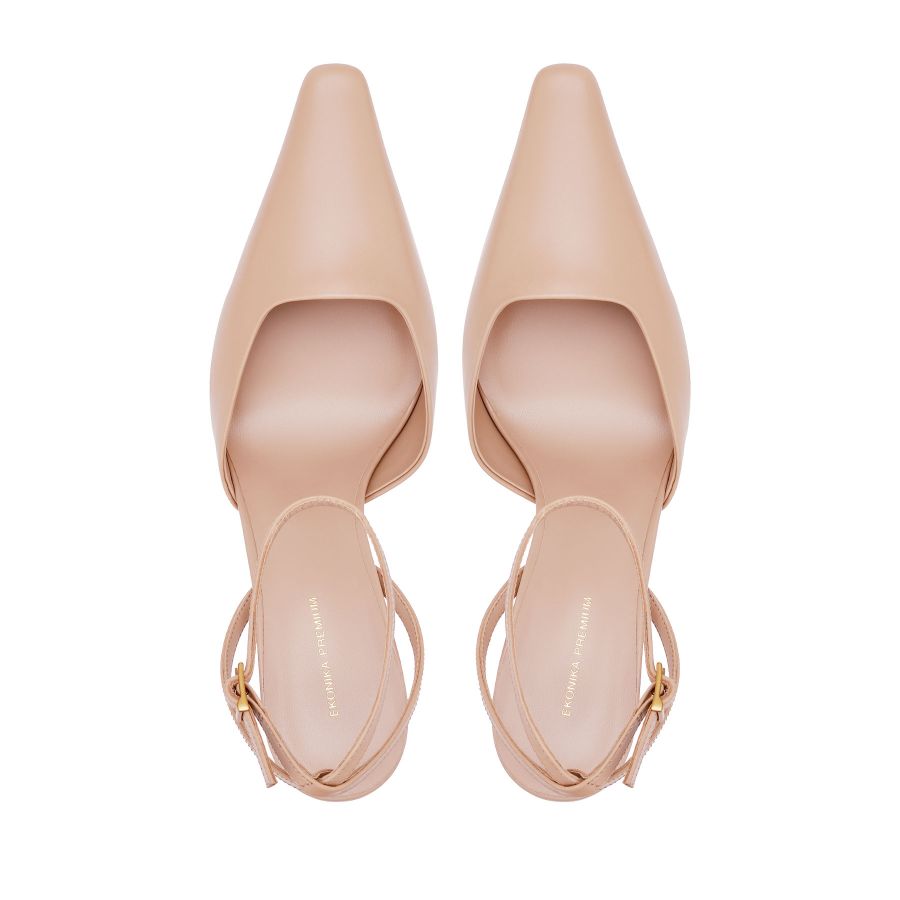 женские туфли слингбэки EKONIKA PREMIUM PM01091CN-04-beige-25S, фото 3