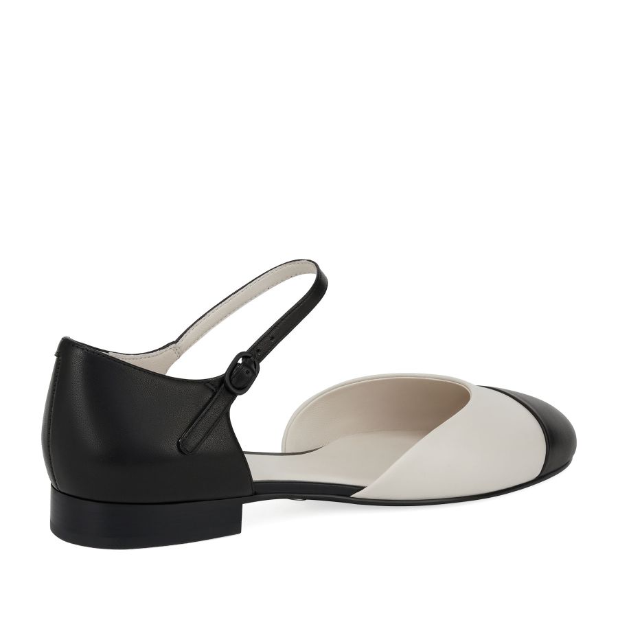женские балетки Мэри Джейн EKONIKA PREMIUM PM00766CN-06-white-black-25S, фото 5