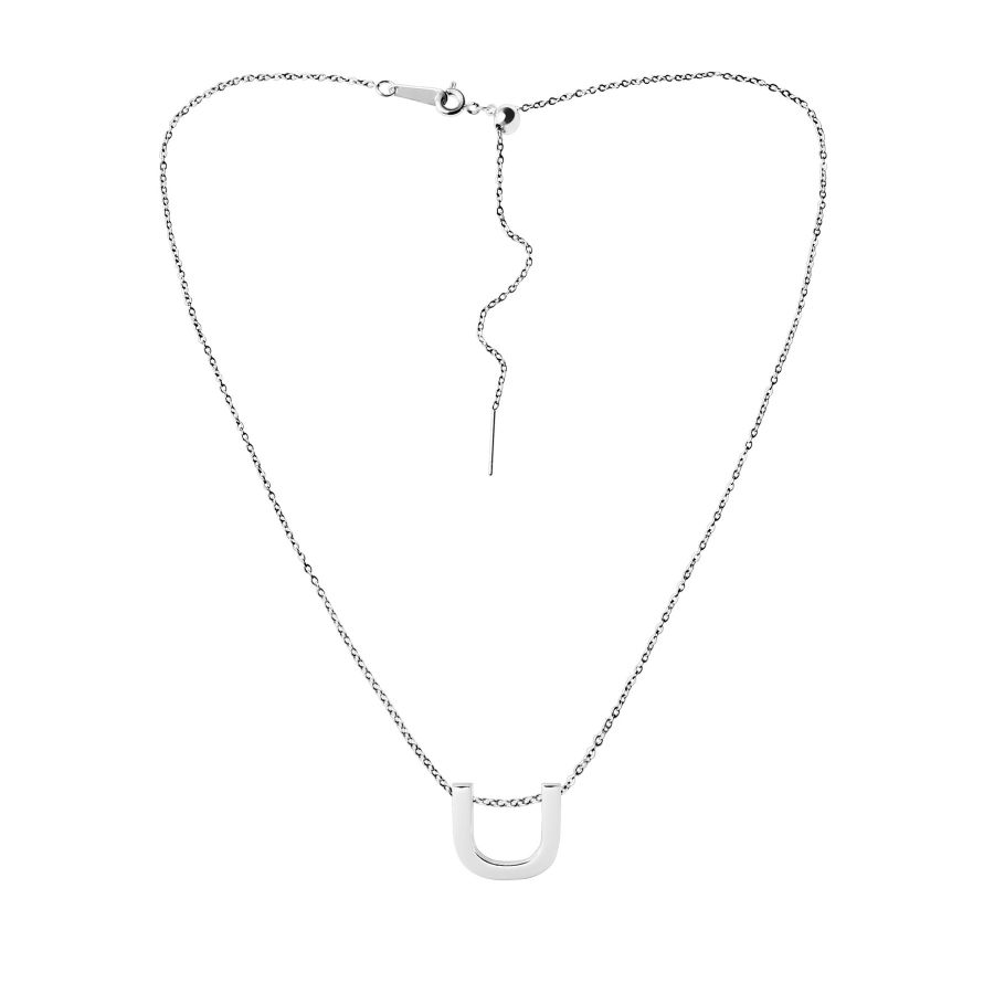подвеска маленькая буква U EKONIKA EN-U-small-silver-UNI, фото 3