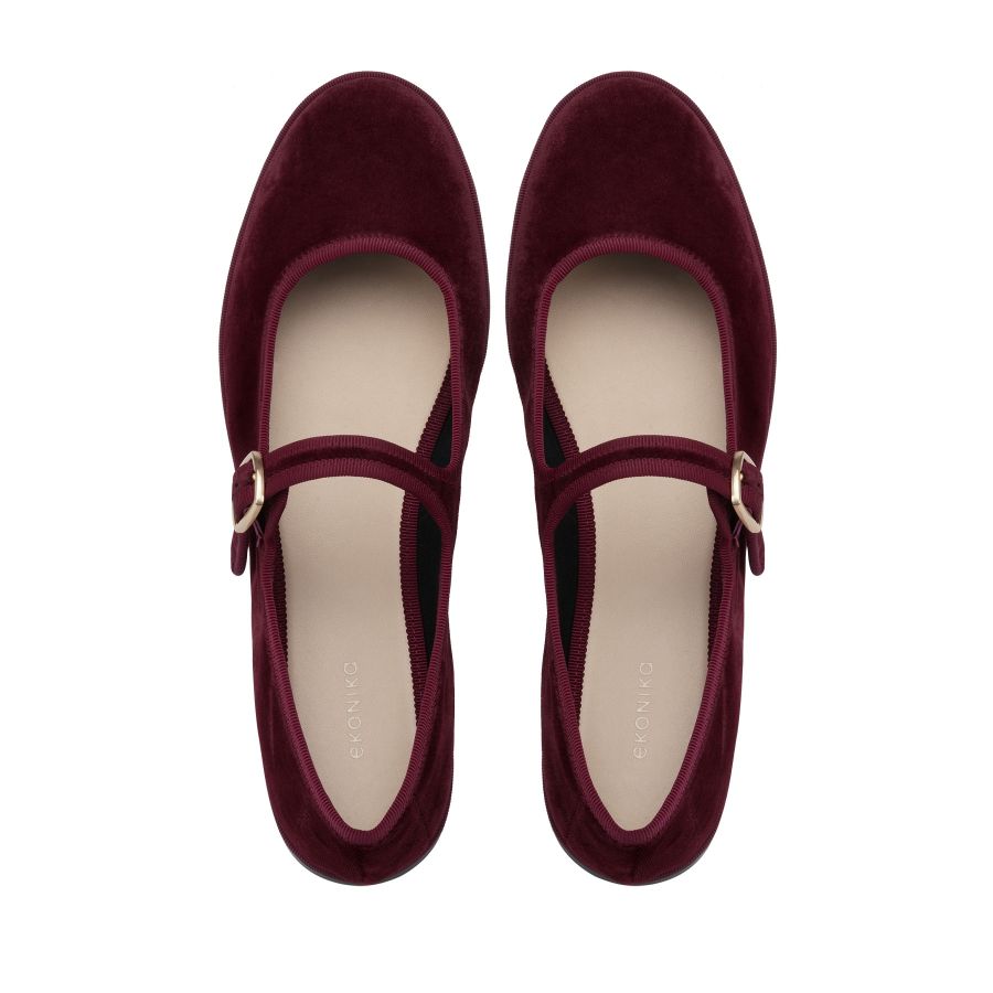женские балетки Мэри Джейн EKONIKA EN01205CN-04-cherry-25S, фото 3
