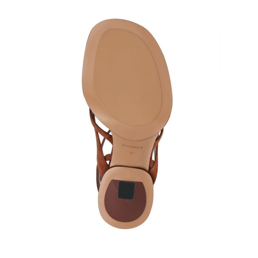 женские босоножки EKONIKA EN00481CN-04-browny-25S, фото 4