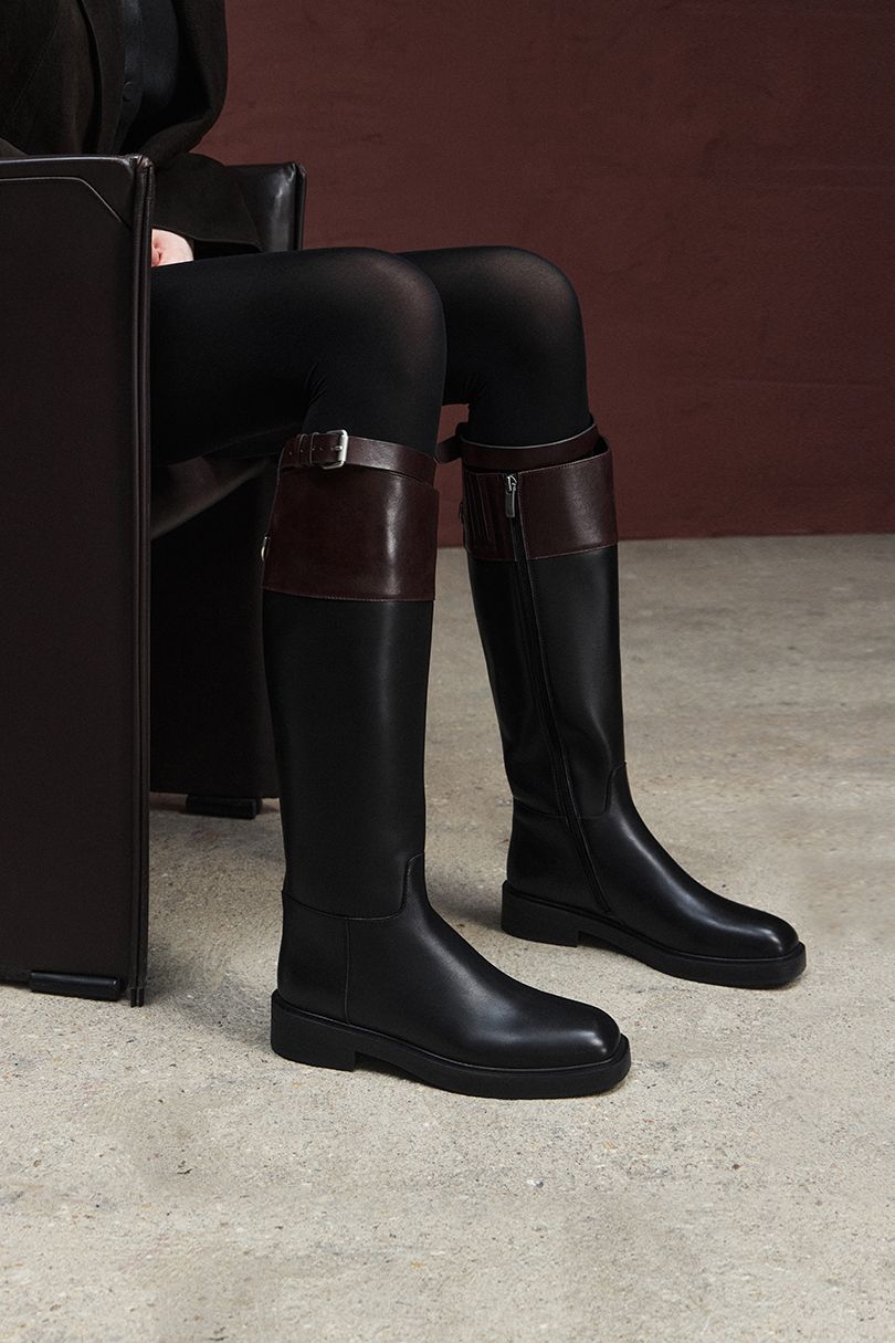 женские демисезонные жокейские сапоги EKONIKA EN01542CN-21-black-25W, фото 8