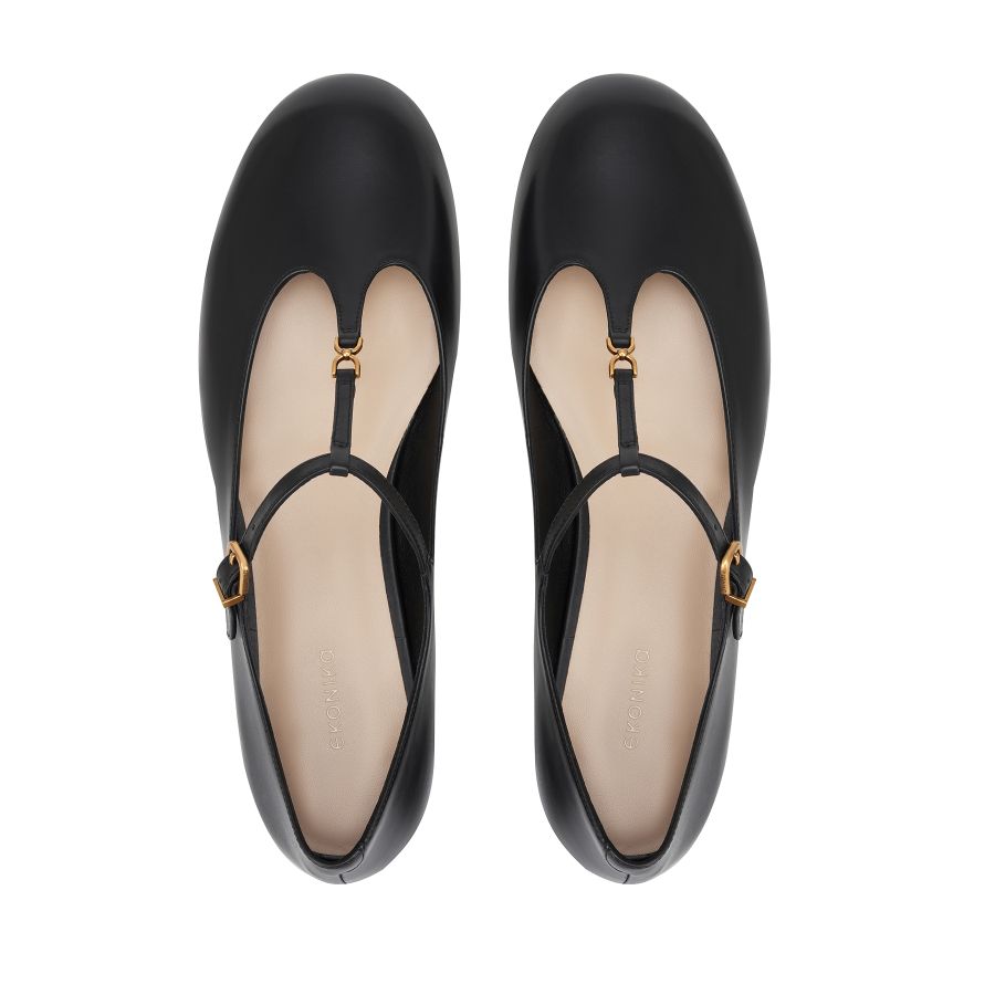 женские балетки Мэри Джейн EKONIKA EN01156CN-04-black-25W, фото 3