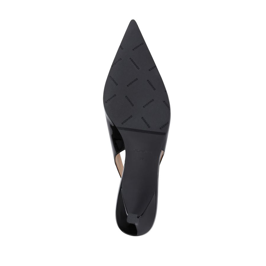 женские туфли слингбэки EKONIKA EN00320CN-09-black-25S, фото 4