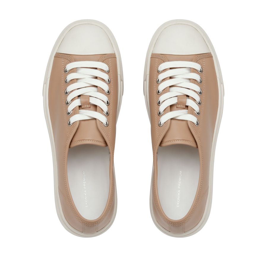 женские летние кеды EKONIKA PREMIUM PM00795CN-01-beige-white-25S, фото 6