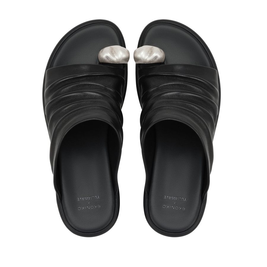 женские мюли EKONIKA × YULIAWAVE WE01274CN-01-black-25S, фото 3