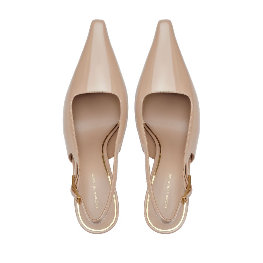 женские туфли слингбэки EKONIKA PREMIUM PM00874CN-03-beige-25S, фото 3