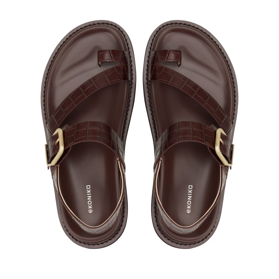 женские сандалии EKONIKA EN06456CN-08-browny-25S, фото 3
